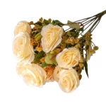 Artificial Decorative Flower Bouquet, Height 42 cm, multi colors