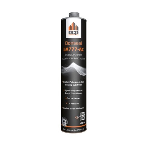 مانع تسرب الأكريليك الصوتي القائم على الماء دونسيل GA777-AC 280 مل، ألوان متعددة | شركة دي سي بي للمواد الإنشائية (DCP)