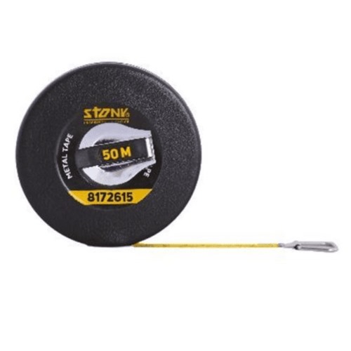 Long Steel Roll Measuring Tape 50m Length, 13mm Width | ARAB PROS COMPANY