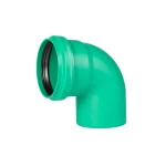 PPR Plastic Elbow 87.5° , length 125 mm, diameter 75 mm, green color | Al Mona