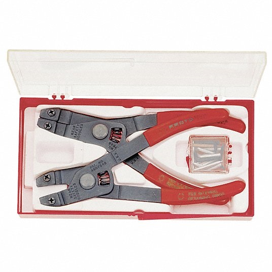 Indoor and Outdoor Circular Plier Set 6 1/4 inch, Steel Red | ARAB PROS COMPANY
