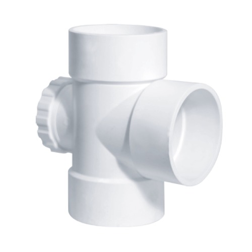 UPVC قسام بسده مقاس 2 inch لون ابيض | المنيف للانابيب