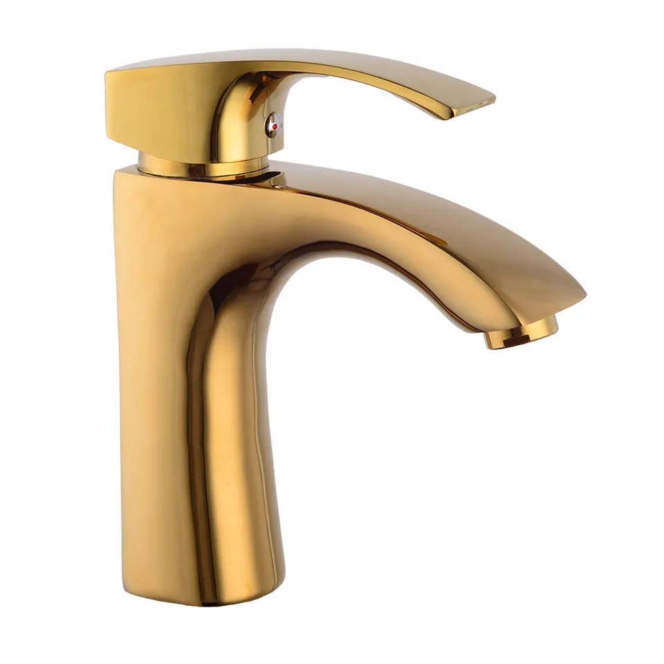Mirage Washbasin Mixer Gold Color | ALHashim Sanitary Tools