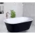 Acrylic Bathtub Size 180×80 cm Height 58 cm, Black And White