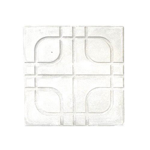 بلاط أرضيات أسمنتي تصميم تقاطع 40×40×4 سم أبيض | شركة الوسد الصناعية