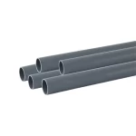 UPVC Plastic Pipe Electrical EPC 40 Size   1 1/2 inch Thickness 4.19 mm Gray Color | Aqtar Najd Factory