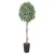 Ficus artificial tree, size 135 cm, green and white color 