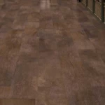 باركيه SPC رخامي، طول 61 سم، عرض 30.5 سم، لون بني غامق