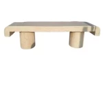 Concrete Chairs Reinforced Normal Shiny  Length 170 cm Width 55 cm Height  55 cm Color Beige