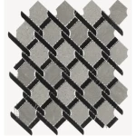 Gloss Mosaic Tiles Size 28×31.9 cm, Dark Beige Color, Fluro Design | Abyat Company