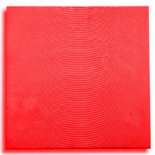 بلاط أسمنتي للأرضيات تصميم مموج 40×40×4 سم، لون احمر | الوسد للصناعة