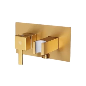 خلاط شطاف نحاس 16.8×8×13.2 سم ذهبي مطفي، ضغط 15 بار | SW-01720031