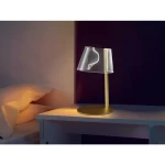 Table Lamp, Size 200x475 mm, Gold Color