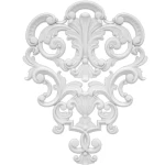 PU Foam Ceiling Cornices, Size 46.5x34 cm, white color | Zakharef Company