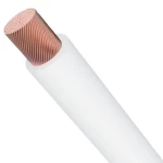 سلك امريكي 600 فولت 10 AWG نحاس شعر عزل (PVC 105°C) ابيض، طول 2500 قدم | كابلات الشرقية