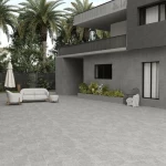 بلاط أرضيات سيراميك مطفي ابعاد 60×60×1.5سم ، لون رمادي | الخزف السعودي