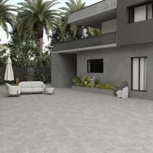 Matte Ceramic Floor Tiles 60x60x1.5 cm, Gray Color | Saudi Ceramics
