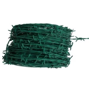 Plastic PVC Coated Barbed Wire Length 100 m, Thickness 3 mm | Najd Wires industry Co.