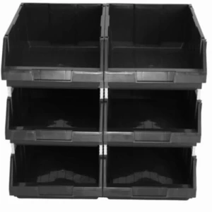 Polyethylene Plastic Storage Bin 25kg Capacity 51x30x20 cm Dark Gray | AL-FURIDI FACTORY FOR PLASTIC INDUSTRIES