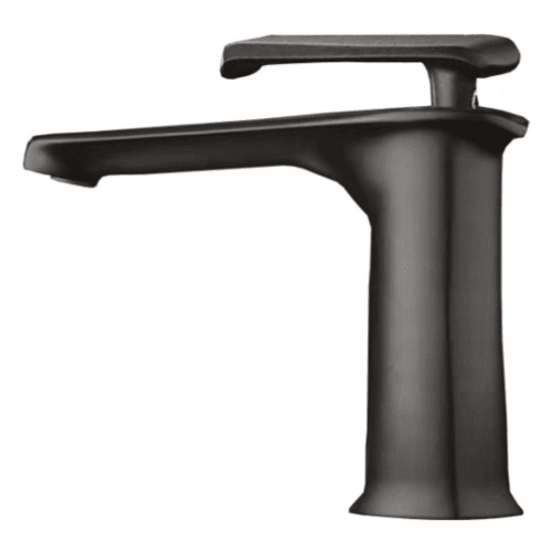 Bathroom Washbasin Mixer Short Brass Black, Chinese | Prime Alarabia