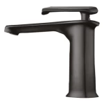 Bathroom Washbasin Mixer, Short, Chinese, Black