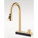 kitchen Washbasin Mixer, Matte Gold Color, Pluto Brand
