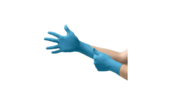 Nitrile Gloves Resistant to Chemical Spray, Size 11 XX-Large, Blue Color | Reda Safe