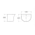 Ceramic Wall Mounted Wash Basin 53x46.5x41.5 cm, White, Round | Al Muhaidib Sanitary and Ceramic - Image 2