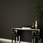 ورق جداري تصميم سادة، مقاس 10 م×50 سم، لون اسود