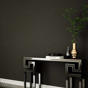 ورق جداري تصميم سادة 10 م×50 سم لون اسود | IV-96233-9