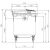 Plastic Waste Bin Double Lid 1100 Liter 1.37×1.07×1.33 m Blue | Modern bin - Image 2