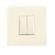 Electrical light switch 2 gang 10 Amp Sidra Al Fanar Brand Size 7×7 cm  Beige 