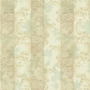 American Wallpaper Striped Design Beige Color, Size 10m x 0.53m, Model TB4212 | Balbaid Decor Company