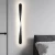 Modern Wall Lamp, Black, Unique Lighting, Dimensions 60x4 cm