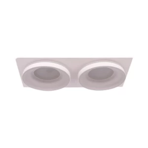 Double Downlight Square 182×92×41 mm White, GU10 | 