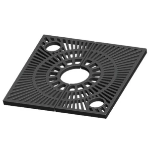 Square Shape Cast Iron Tree Grating Cover Size 350 mm Gray Color | Saudi Cast Company
