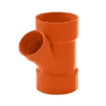 UPVC 45° Reduced Y Tee Size 110x82 mm, Length 223 mm, Orange Color | Cosmoplast