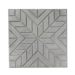 Patterned Decorative Cement Tile With Distinctive Designs, Cement Color, Dimensions 40x40 cm, Thickness 5 cm | Al Sarif Company