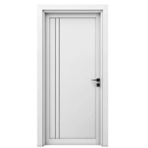 Premium Moisture-Resistant Wooden Door 235x115 cm, 6 cm Thickness, White | YT-17546022