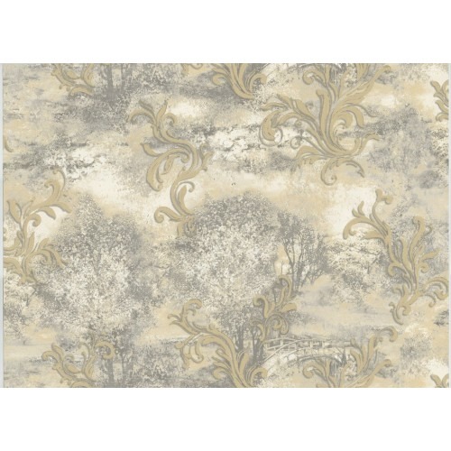 Italian Wallpaper Beige Color 10m x 1.06m, Model 81575 | Balbaid Decor Company