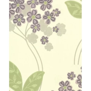 Wall Decoration Floral Design 10m x 0.53m Beige and Gray | Balbaid Decor Company