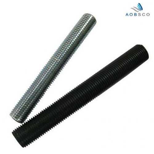 White Zinc Plated Threaded Rod 14 mm, Grade 4.8, Length 3 meter | AOBSCO