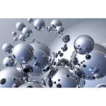 Decorative wall mural modern design, Size 175 cm × 115 cm, gray color