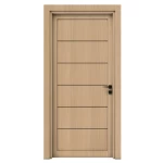 Premium doors for main entrances, size 235 x 115 cm, light brown color, thickness 6 cm, model BM01