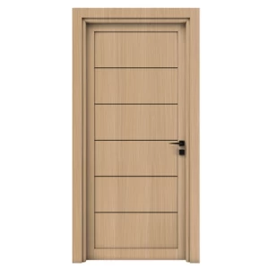 Premium Wooden Door 235x115 cm, Light Brown, 6 cm Thickness, Model BM01 | YT-35514601