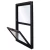 Aluminum Flip Window Double Glazing 24 mm Thickness, Profile 12 cm, Thickness 2 mm, White Color | Ral Tech - Image 2