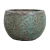 Blended colors ceramic plant pot, 50 cm long, 33 cm diameter.