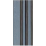 Synthetic Wood Alternative Board PS, Blue with Gray Color, Size 60×290 cm, model 13-02