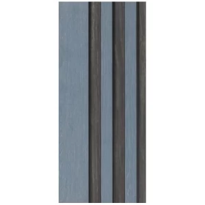 Synthetic Wood Alternative Board PS, Size 60×290 cm, Blue with Gray Color | YT-21038136