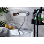 Shower Mixer, Chrome, Dimensions 12×23×23 cm